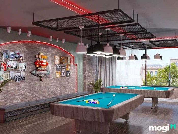 Diện tích và không gian trong thiết kế quán bida