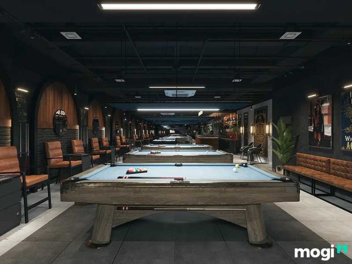 Phong cách thiết kế nội thất quán bida Âu Mỹ