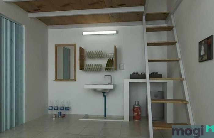 Phòng trọ gác lửng đẹp mắt và ấm cúng