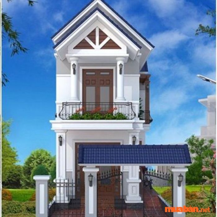 Mẫu Nhà 2 Tầng 5x20m Được Yêu Thích Với Thiết Kế Độc Đáo