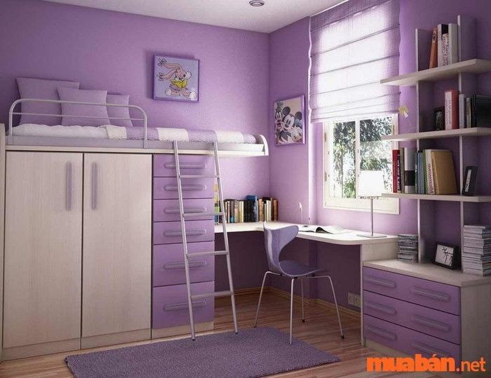 bố trí phòng trọ diện tích 12m2