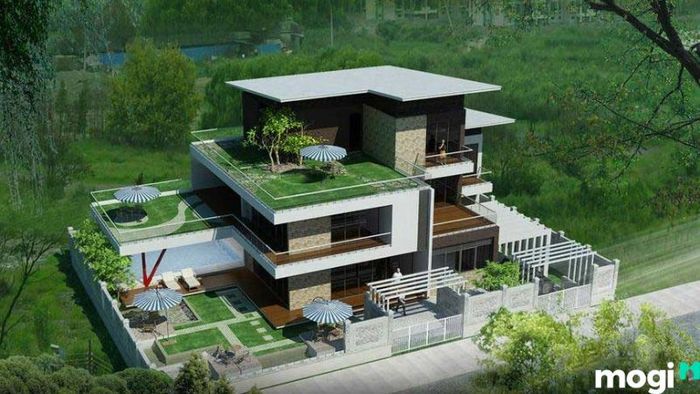 Mẫu thiết kế biệt thự sân vườn 3 tầng sang trọng và tiện nghi