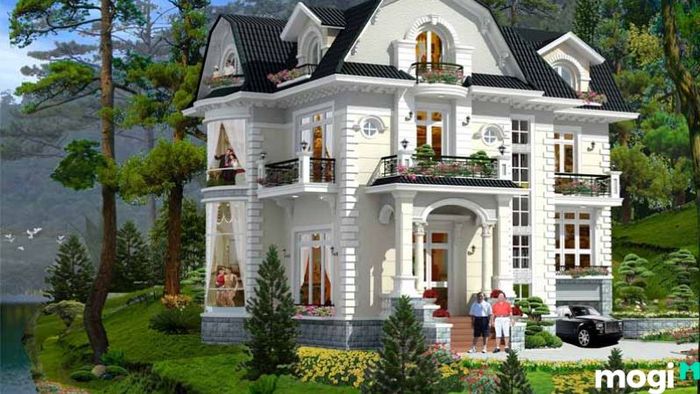 Mẫu thiết kế biệt thự sân vườn mini cho ngôi nhà hiện đại