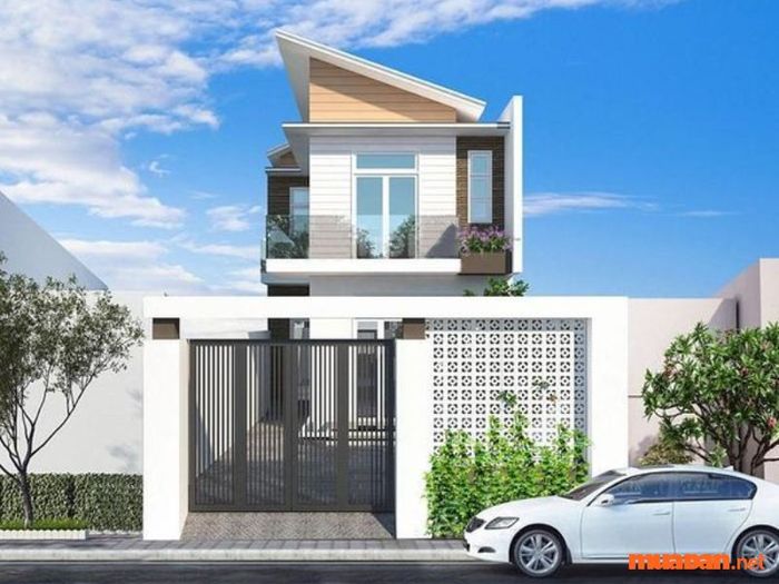 Mẫu nhà 2 tầng 5x20, thiết kế đẹp mắt, mang lại không gian sống tiện nghi và sang trọng.