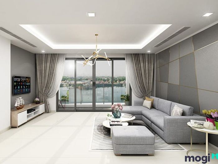 Cách trang trí phòng khách nhà vuông hiện đại và thoải mái
