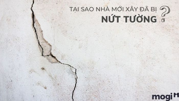 Tại sao nhà mới xây lại gặp phải tình trạng thấm nước và nứt tường?