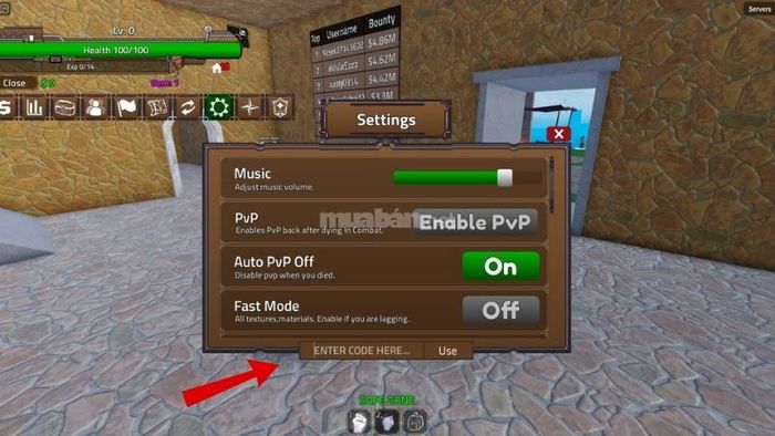 Nhập mã code King Legacy phiên bản 6.0 mới nhất để nhận những phần thưởng hấp dẫn.