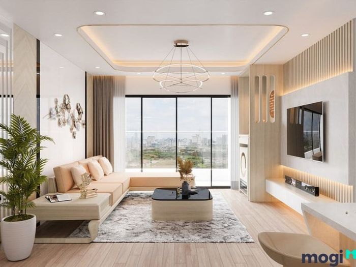 Cách trang trí phòng khách nhà vuông đẹp và hiện đại