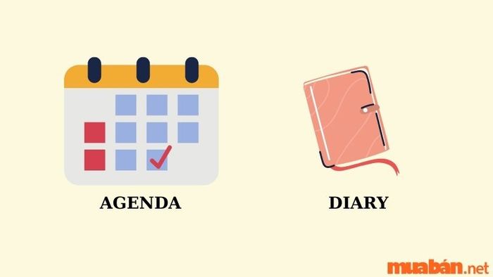So sánh giữa Agenda và Diary