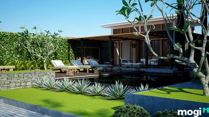 Biệt thự sân vườn đồng quê cổ điển