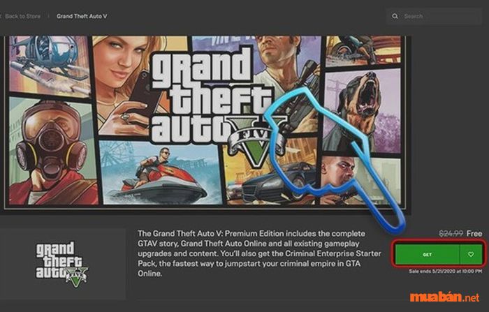 Hướng dẫn tải GTA 5 trên PC qua Epic – Bước 3