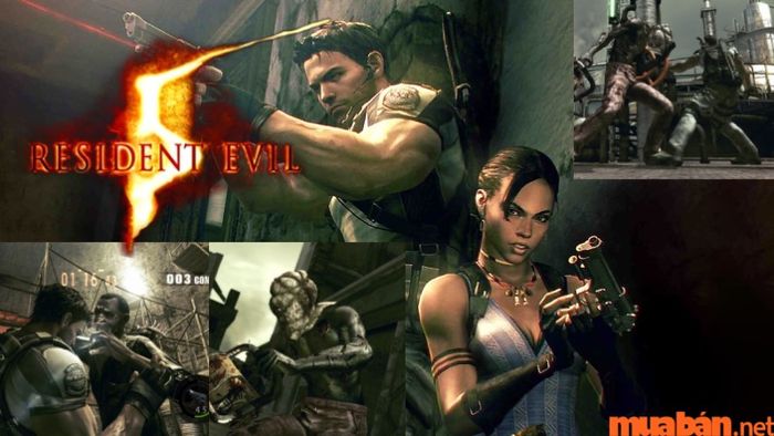 Trò chơi Resident Evil 5 với những pha hành động gay cấn