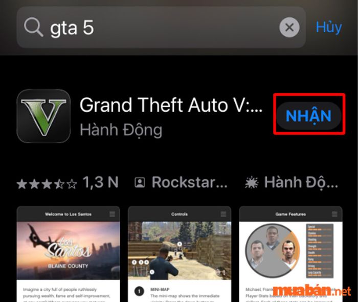 Hướng dẫn tải GTA 5 trên điện thoại iOS - Bước 3