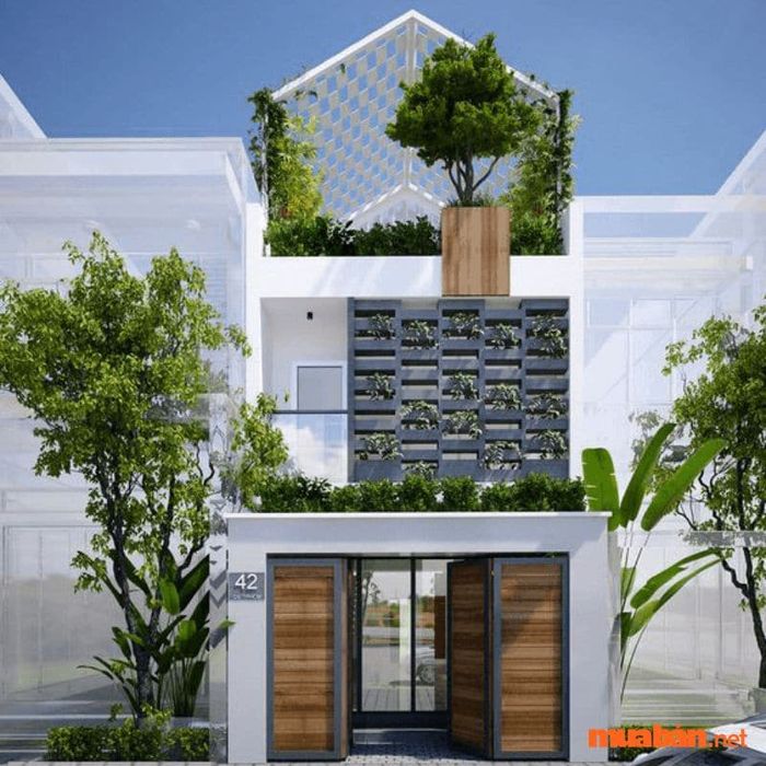 Mẫu nhà 2 tầng 5x20, với thiết kế đẹp mắt, là lựa chọn lý tưởng cho không gian sống hiện đại.