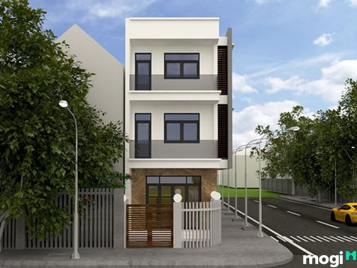 Mẫu Nhà 50m2 Mặt Phố Hiện Đại