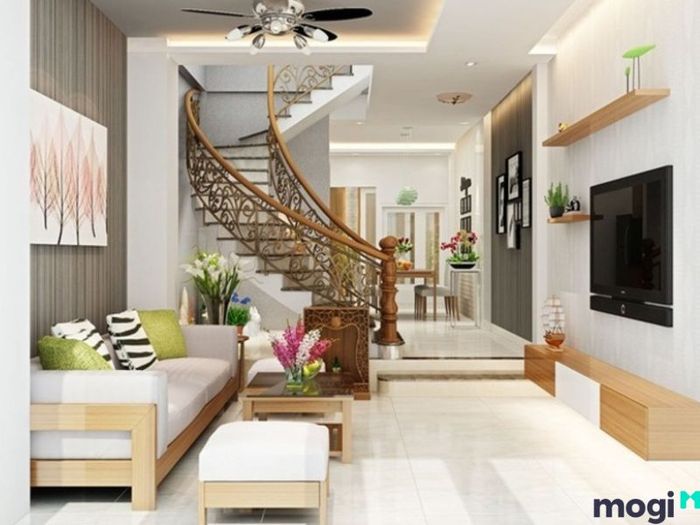 Ý Tưởng Trang Trí Phòng Khách Nhà Vuông
