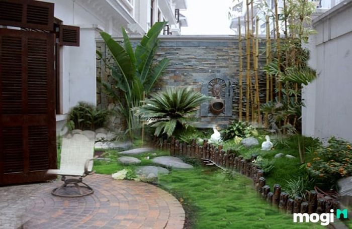 Sân vườn nhỏ đẹp theo phong cách hiện đại