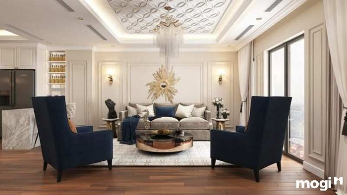 Mẫu thiết kế nội thất chung cư tân cổ điển cho căn hộ rộng 150m2