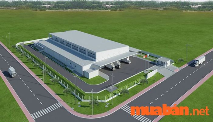 Mẫu nhà xưởng đơn giản 1800m2
