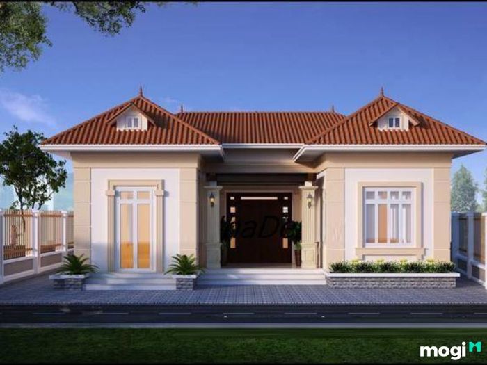 Kiểu nhà cấp 4 chữ U mang đến sự độc đáo và khác biệt cho không gian sống.