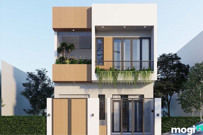 Mẫu thiết kế nhà ngang 6m dài 20m kiểu mái bằng 
