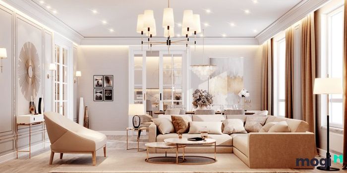 mẫu thiết kế nội thất chung cư tân cổ điển
