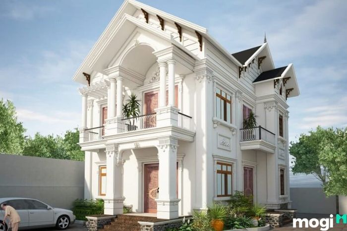 Mẫu thiết kế biệt thự nhà ngang 6m dài 20m với phong cách sang trọng