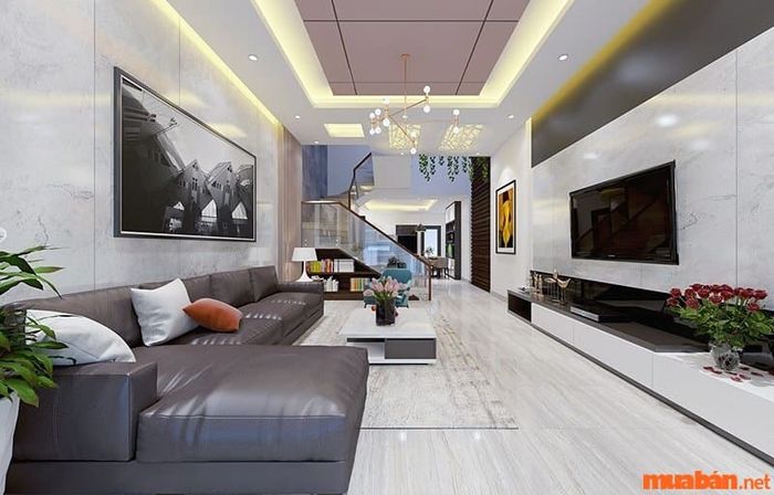 Chiếc sofa da mang đến sự hiện đại và phong cách cho không gian phòng khách