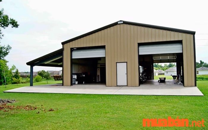 Nhà xưởng đơn giản cấp 4