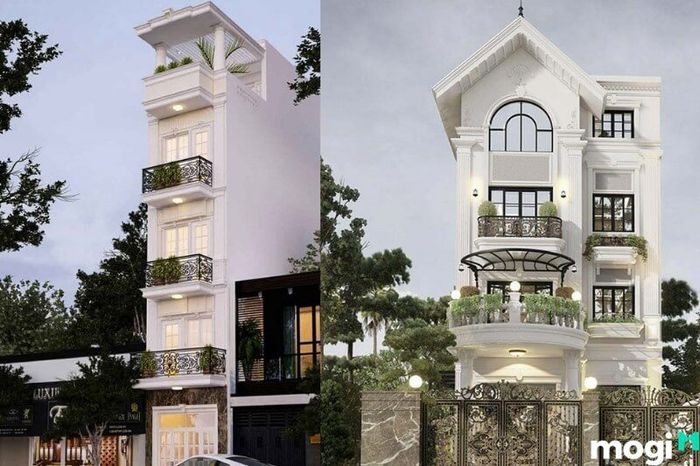 Nhà ngang 6m dài 20m tân cổ điển với vẻ đẹp thời thượng