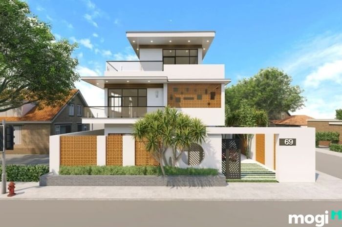 Mẫu thiết kế nhà ngang 6m dài 20m phong cách hiện đại
