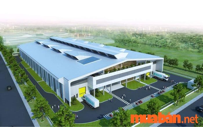 Mẫu nhà xưởng đơn giản 1000m2