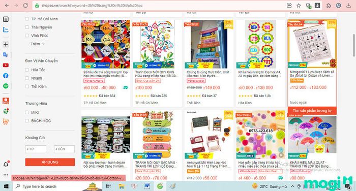 Mua sản phẩm trang trí lớp tiểu học trên Shopee