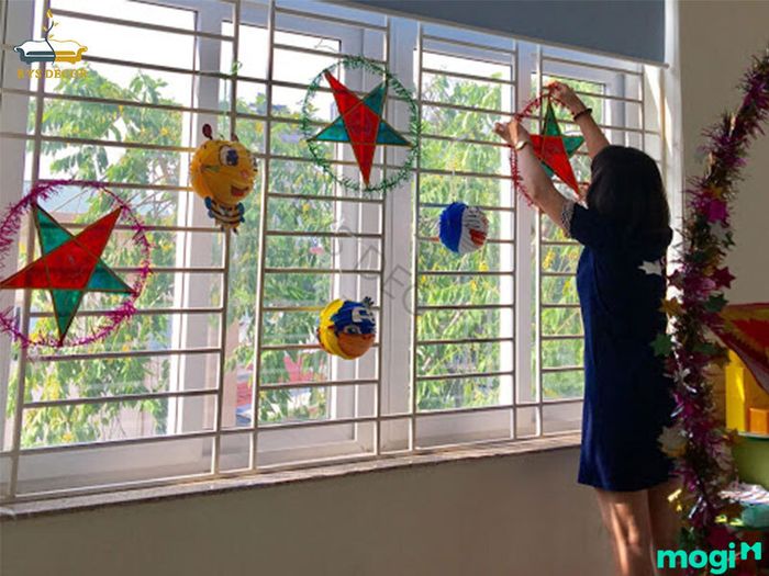 Trang trí không gian lớp học tiểu học