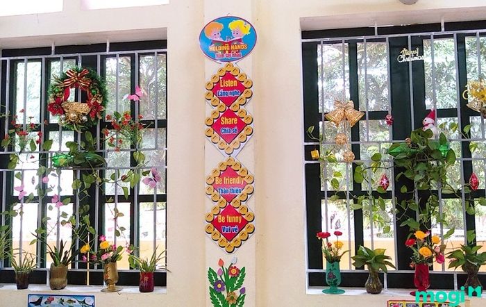 Trang trí lớp học tiểu học