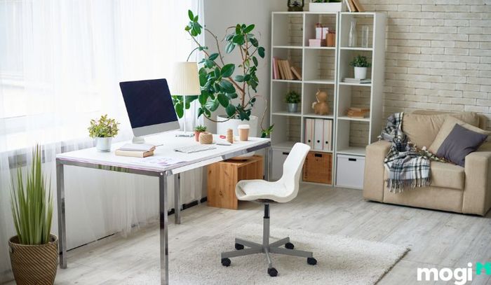 Mẫu 2: Thiết kế phòng làm việc tại nhà với diện tích 12m2
