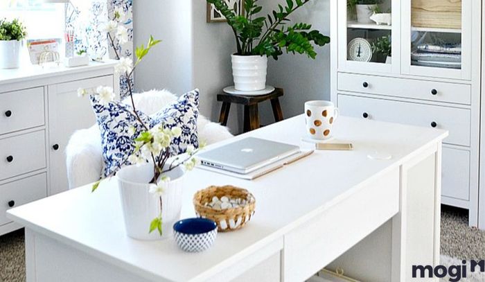 Mẫu 2: Thiết kế phòng làm việc tại nhà diện tích 10m2