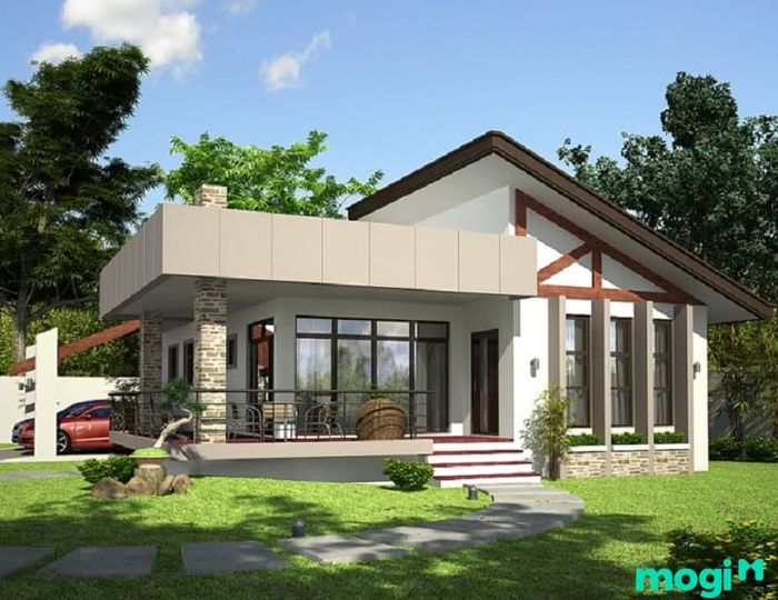 Mẫu nhà kính 1 tầng đẹp giúp tận dụng tối đa ánh sáng tự nhiên