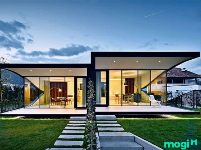 Mẫu nhà kính 1 tầng đẹp tham khảo mẫu số 4
