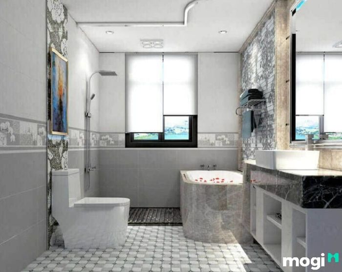thiết kế phòng tắm nhỏ với diện tích 2m2
