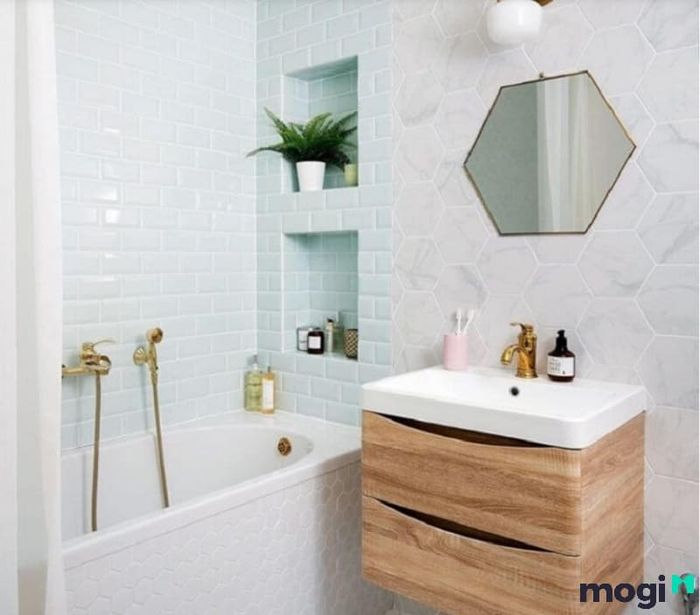 phòng tắm có diện tích 2m2