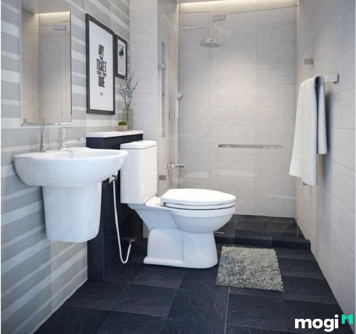 phòng tắm diện tích 2m2