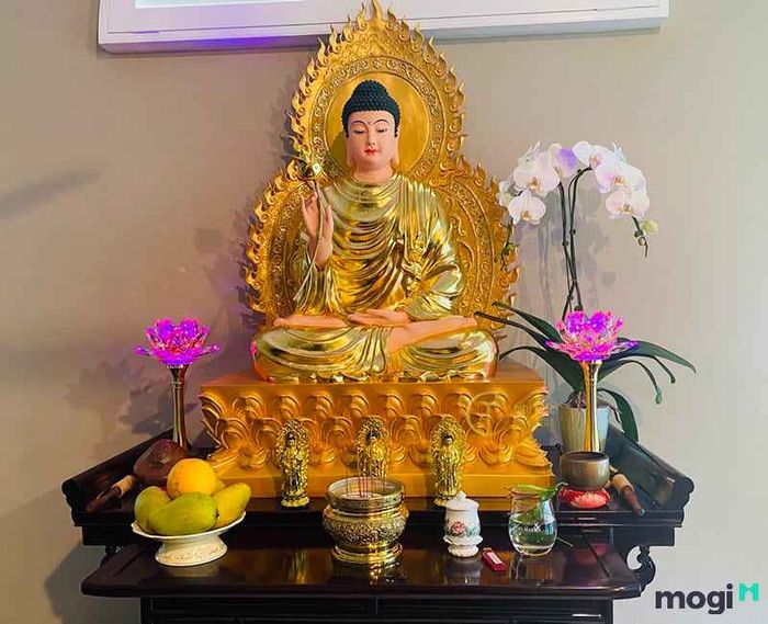 bàn thờ phật đơn giản