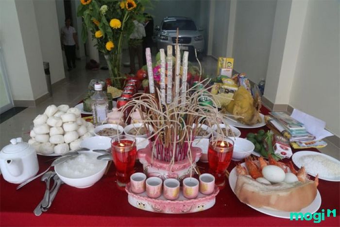 Mâm cúng khai trương đơn giản đầu năm