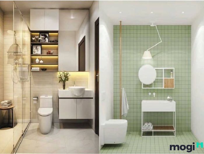 thiết kế phòng tắm diện tích nhỏ 2m2