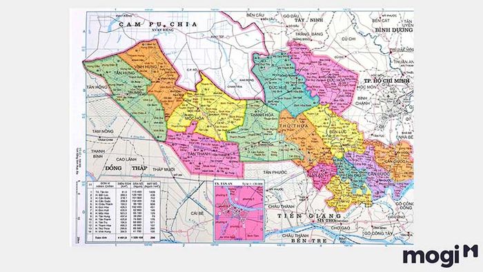Bản đồ tỉnh Long An