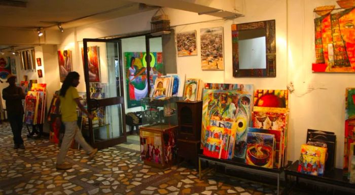 The art scene in Addis Ababa is flourishing, with the Makush Art Gallery being a popular spot for both locals and tourists.