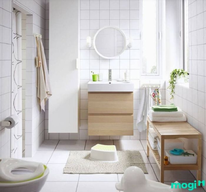 phòng tắm có diện tích nhỏ 2m2