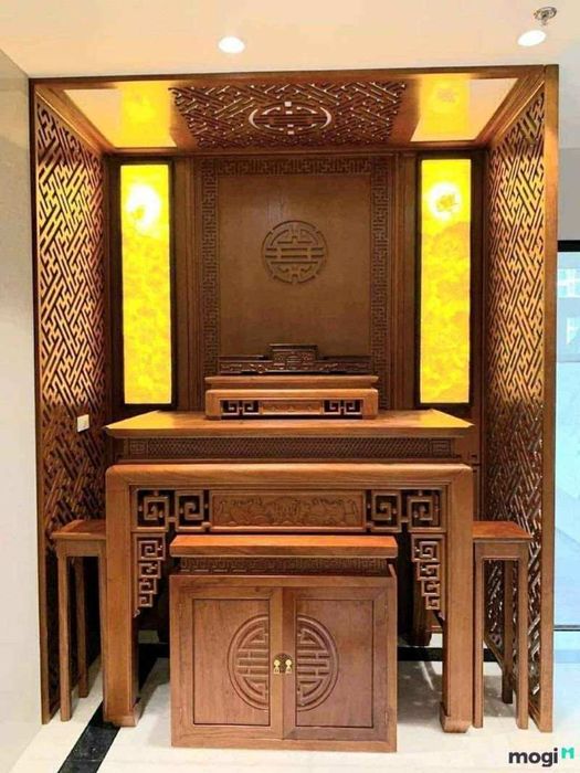 bàn thờ phật đơn giản