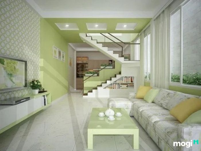 Sử dụng nhiều cửa sổ sẽ mang lại không gian phòng khách rộng mở, tạo cảm giác thoải mái và dễ chịu hơn.